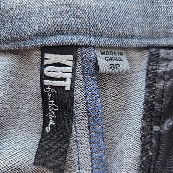 Kut from the Kloth Blue/Grey Bootcut Pants Trousers Size 8P - Picture 8 of 9